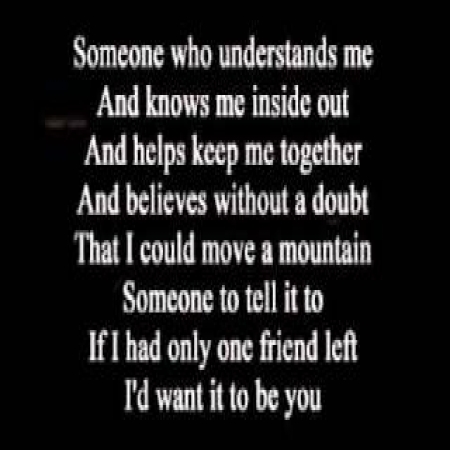 Need Someone Who Understand Me